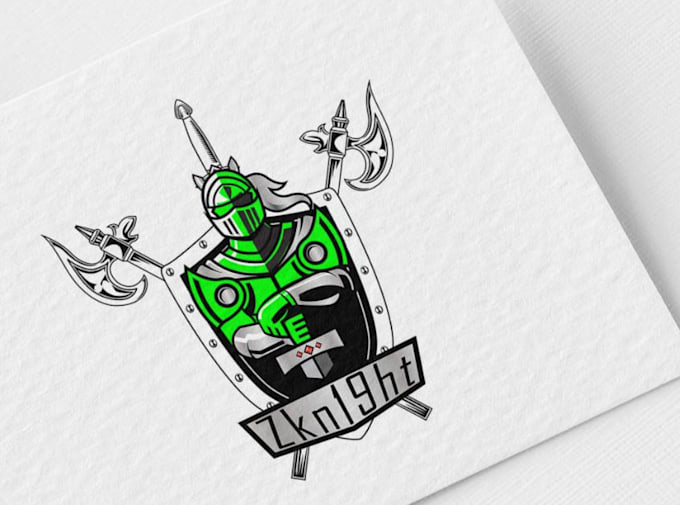 create wonderful sword esport mascot logo design