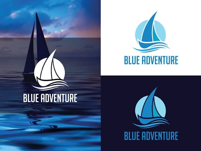 draw agency hotel resort beach adventure logo