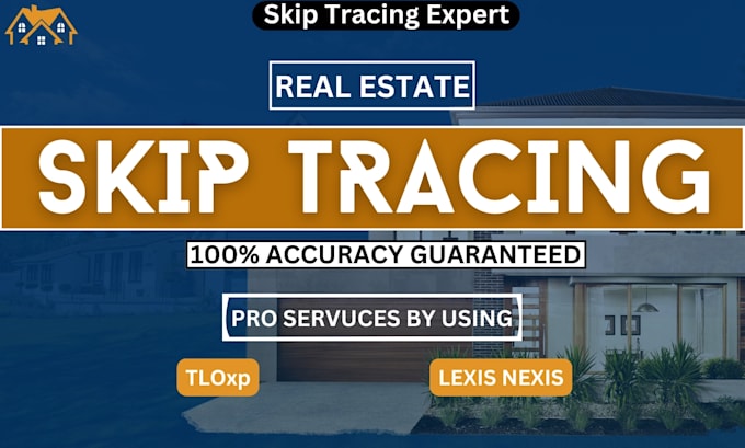 do skip tracing for real estate business using tlo
