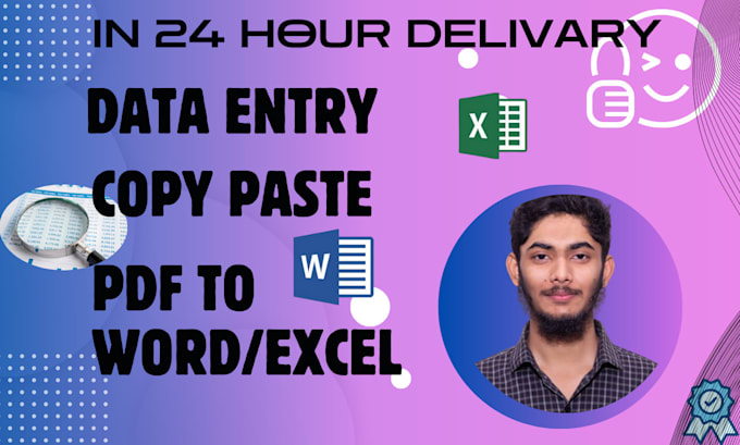 do data entry and data conversion within 24 hours