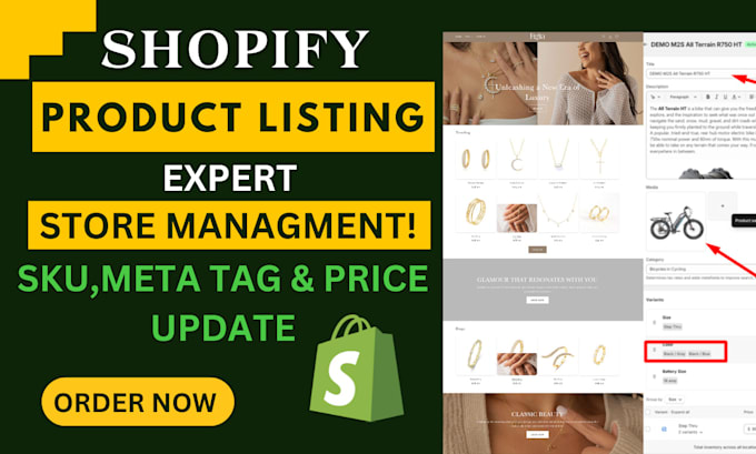 do product upload or listing and shopify expert