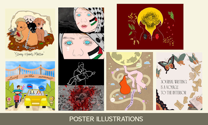 do flat illustrations for you