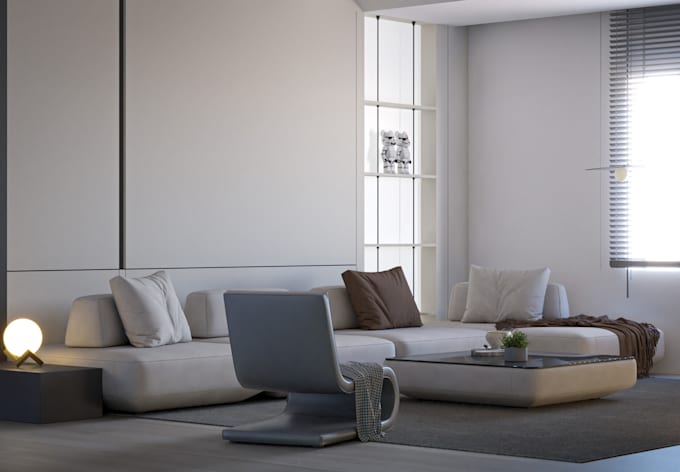 design and render interior, exterior by vray