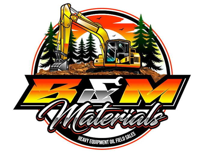 design a wonderful excavator logo