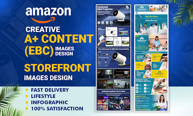 design amazon a plus content ebc and storefront