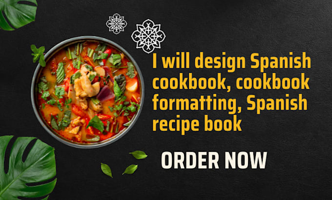 design spanish cookbook, cookbook formatting, spanish recipe book