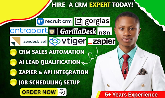 automate zendesk sell ontraport gorilladesk vtiger ai automation gorgias recruit