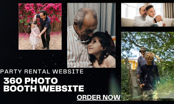 Design event rental website, christmas event rental, party rental ...
