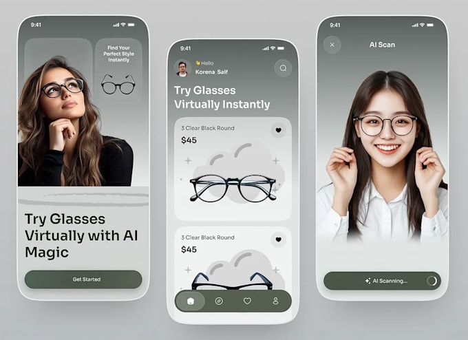augmented reality app, virtual try on, VR app, ar ecommerce or virtual tryon app