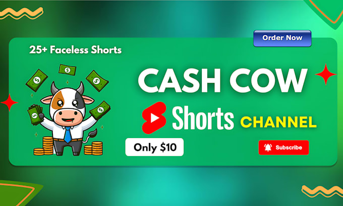 create faceless youtube shorts channel with 25 shorts