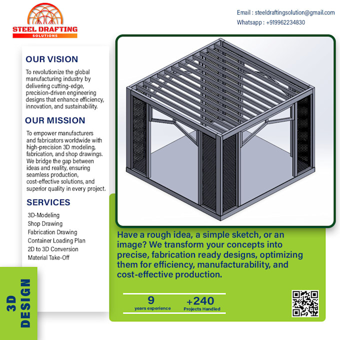 do 3d modeling and fabrication drawings