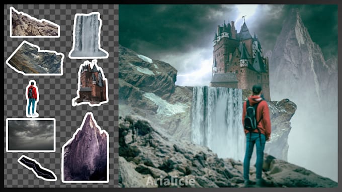 create realistic photo manipulation and fantasy composite