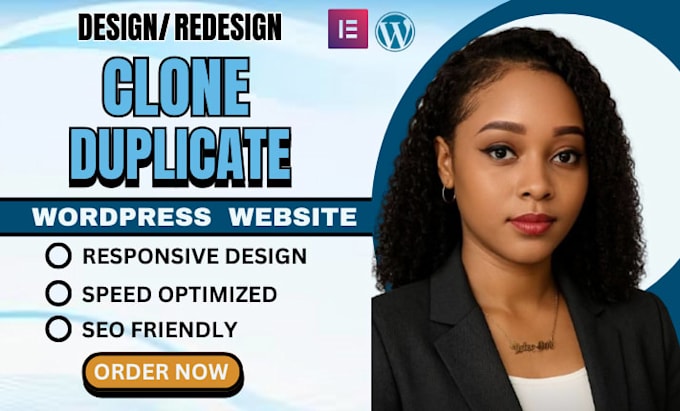 copy, clone, duplicate, website to wordpress with elementor, wordpress website