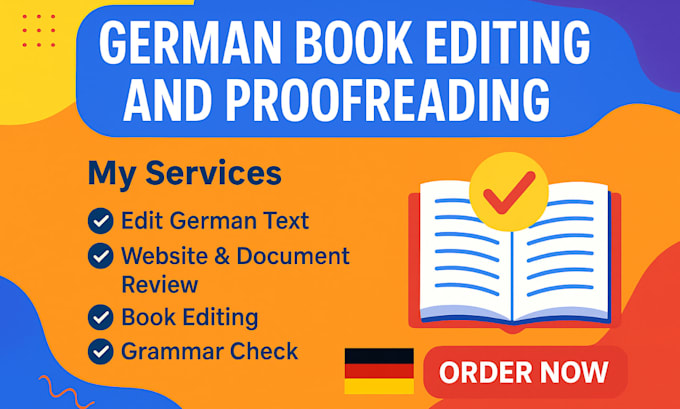 proofread german text website edit document review book editing grammar check