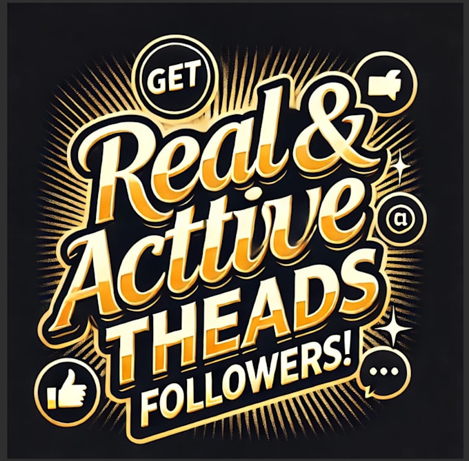 get real and active threads followers for more engagement