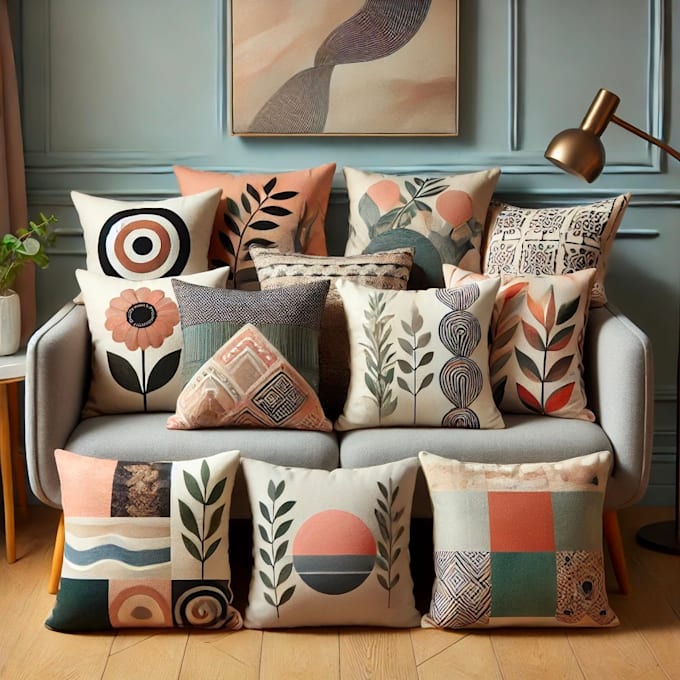 custom pillow design  unique  aesthetic pillow artwork print