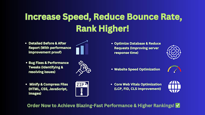 optimize your website speed and fix performance issues