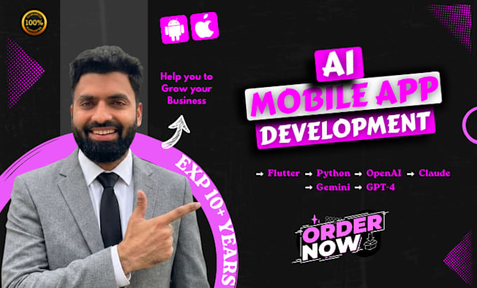 develop ai mobile app, ai integration ios app, android app, mobile app developer