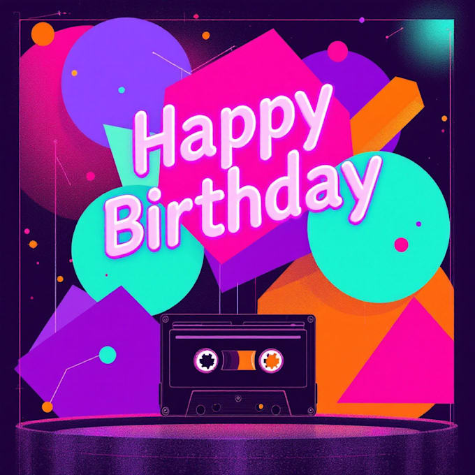 creative happy birthday posters and invitations design