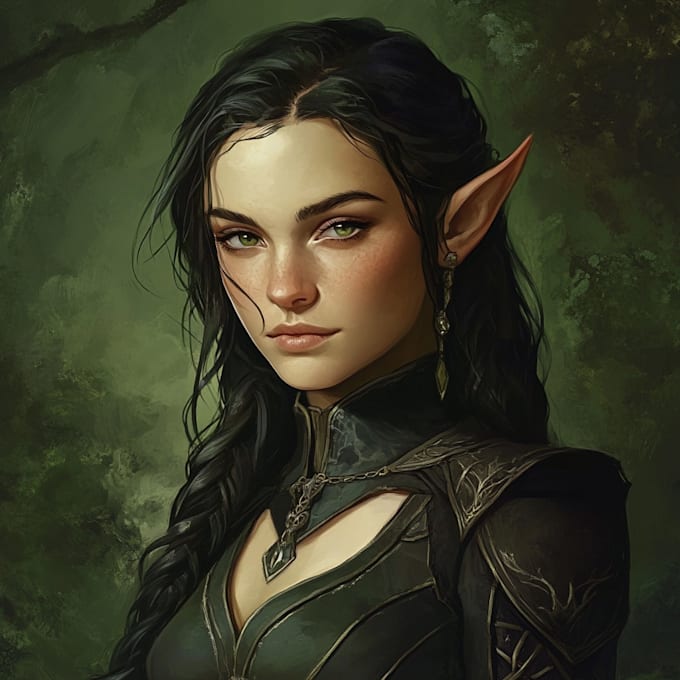 draw your fantasy dnd character illustration