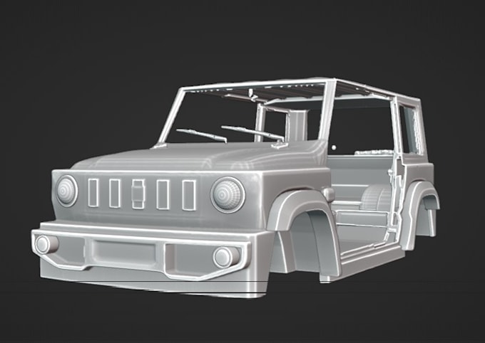3d car modeling for 3d printing and game development