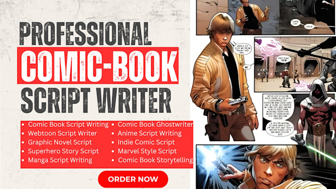 Write script for your comic book, anime, novel, webtoon or manga by ...