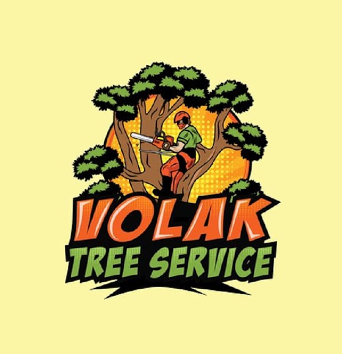 design minimal surprising bad ass tree removal logo