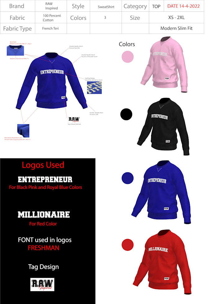 do fashion design and clothing mockups