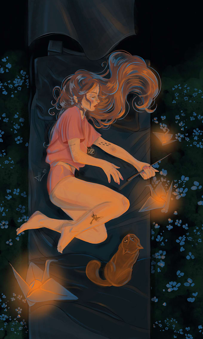 draw an emotional illustration for your book, fanfic etc