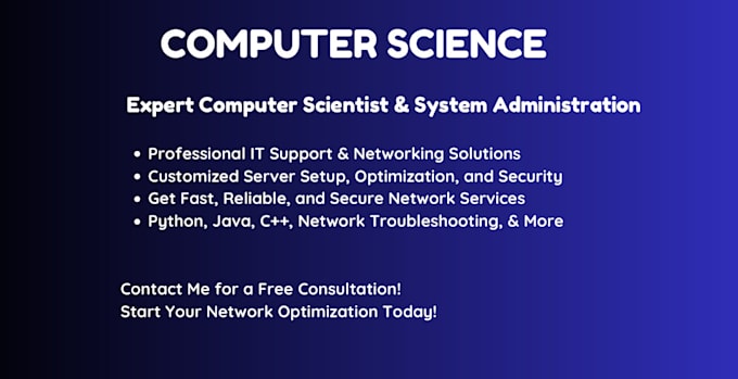 computer science tasks, programming projects, server admin