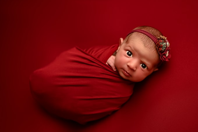 professionally retouch newborn photos