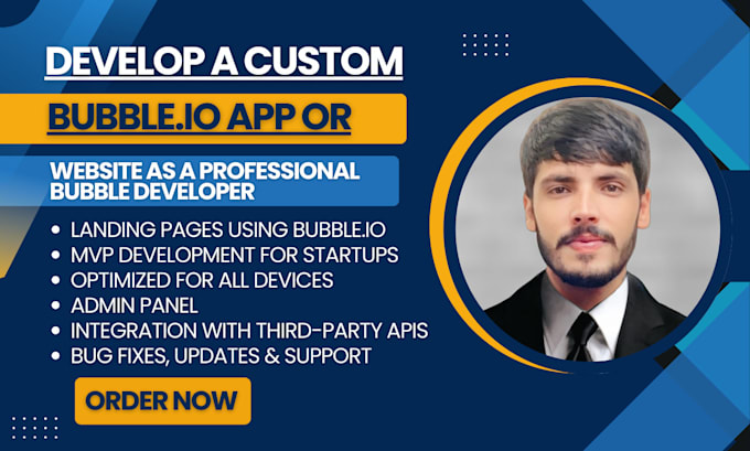 develop a custom bubble io app or website