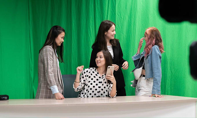 do vfx green screen background remove spokesperson video chroma key rotoscoping