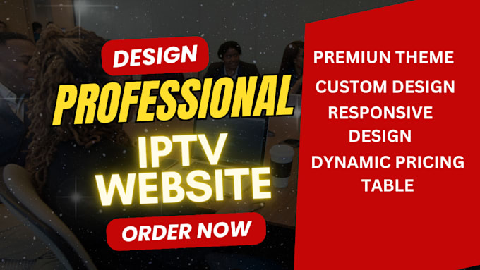 create professional iptv website for iptv services