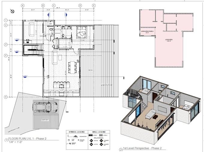 do architectural drafting, 3d modeling and rendering