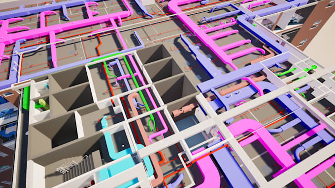 do bim mep modeling and coordination and shop drawings
