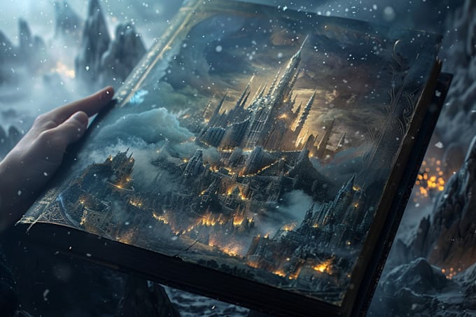 design book cover with original illustration
