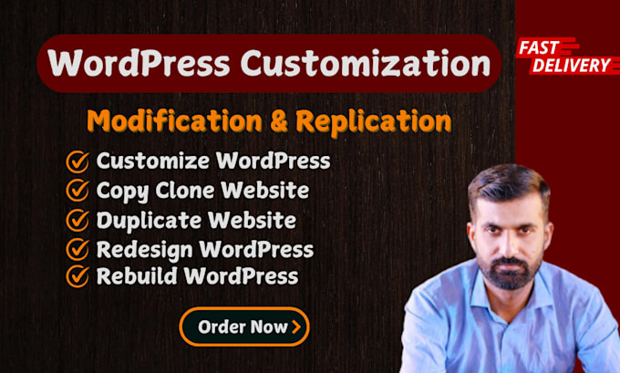 rebuild, redesign, customize, duplicate, or clone your wordpress website