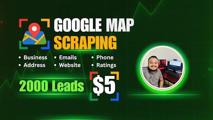 scrape google maps business data including emails, phone