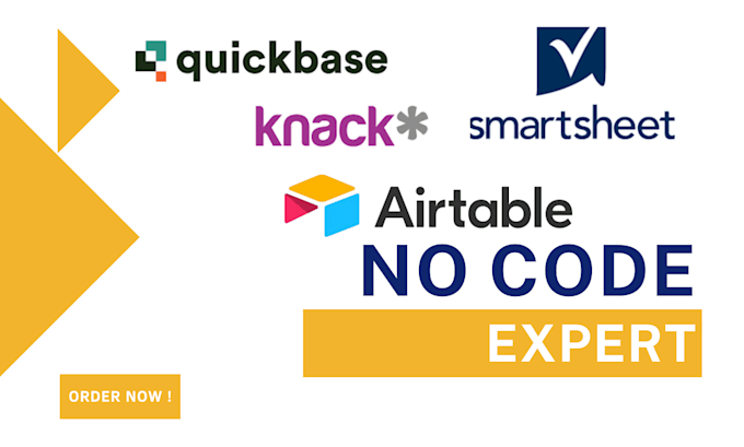 build powerful database internal tools with knack, quickbase, smartsheet, accelo