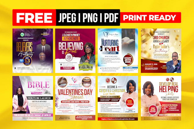 design a professional flyer and church flyer