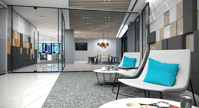 render 3d high rise building,skyscraper floor plan, 3d interior,commercial build