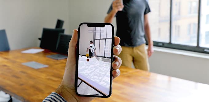 Make ar augmented reality app using unity , vuforia , arkit or arcore ...