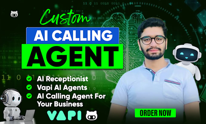 build custom ai calling agent or ai receptionist for your business