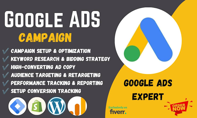 setup google ads adwords ppc campaign with conversion tracking