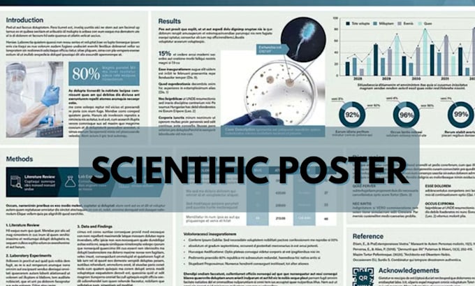 design research scientific poster, medical conference, infographics poster