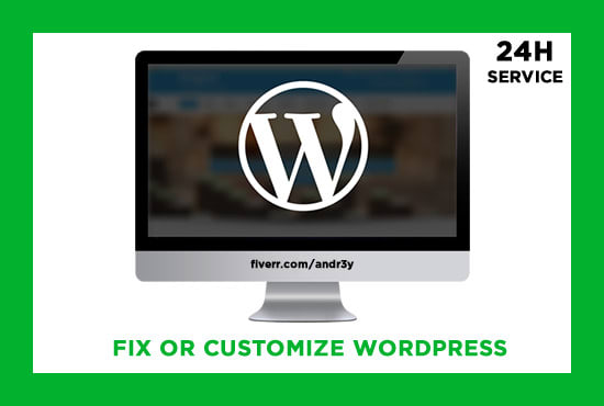 customize or fix your wordpress immediately