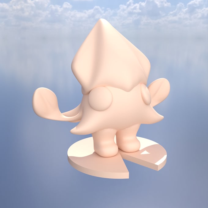 sculpt the character you want to print in 3d