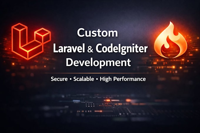 develop a fast and secure laravel or codeigniter website