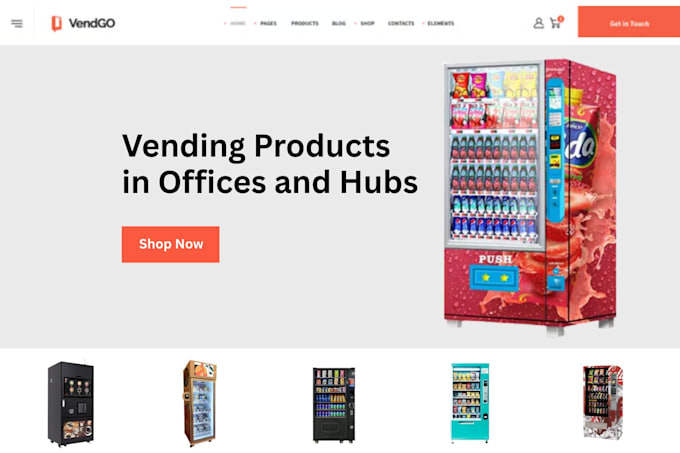 design premium vending machine website vending atm machine vending website